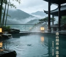 南山烟雨.宋.温泉