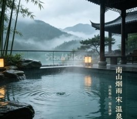 南山烟雨.宋.温泉